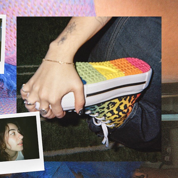 alternate view Basket montante Converse Pride Chuck Taylor All Star Lift Double Stack - Noire / Imprimé léopard arc-en-cielALT1C