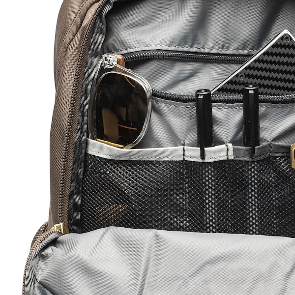 alternate view Womens The North Face Jester Luxe Backpack - Smokey Brown / Gold MetallicALT3B