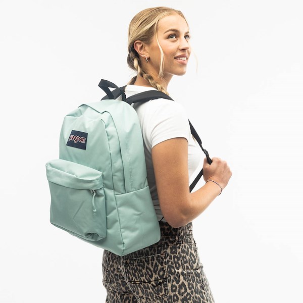 alternate view JanSport Superbreak® Plus Backpack - Faded SageALT1BADULT