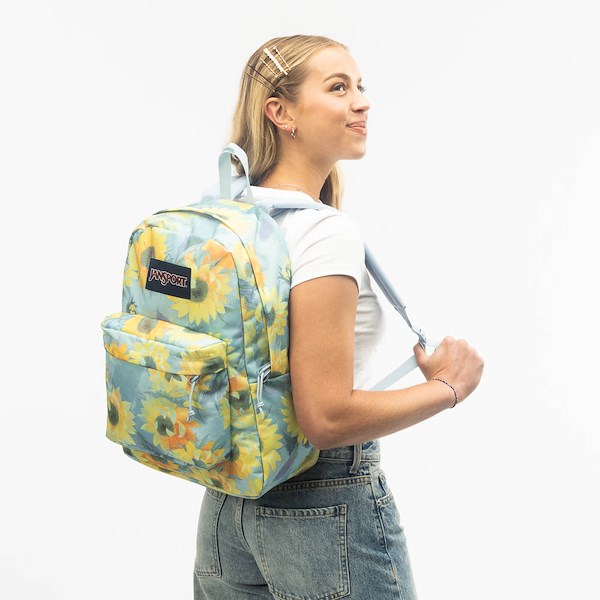 alternate view JanSport Superbreak® Plus Backpack - SunflowersALT1BADULT