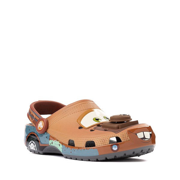 alternate view Disney and Pixar Cars Crocs Classic Mater Clog - Little Kid / Big Kid - Brown / MulticolorALT5