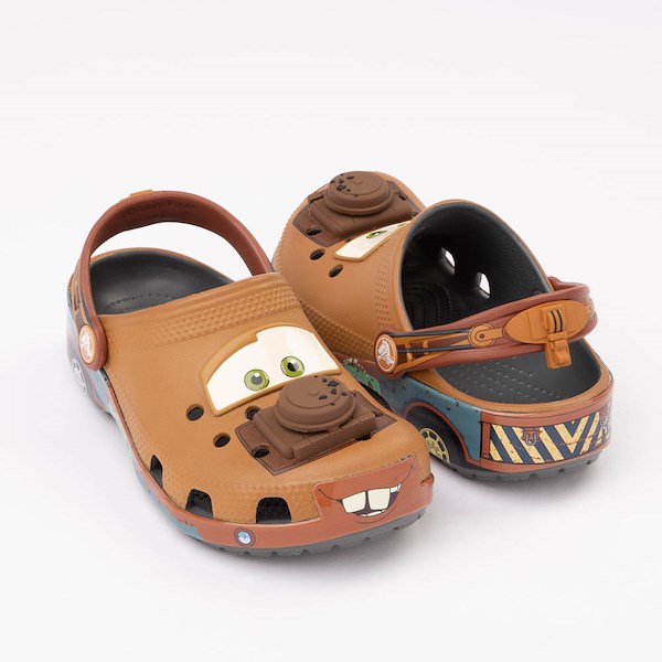 alternate view Disney and Pixar Cars Crocs Classic Mater Clog - Little Kid / Big Kid - Brown / MulticolorHERO