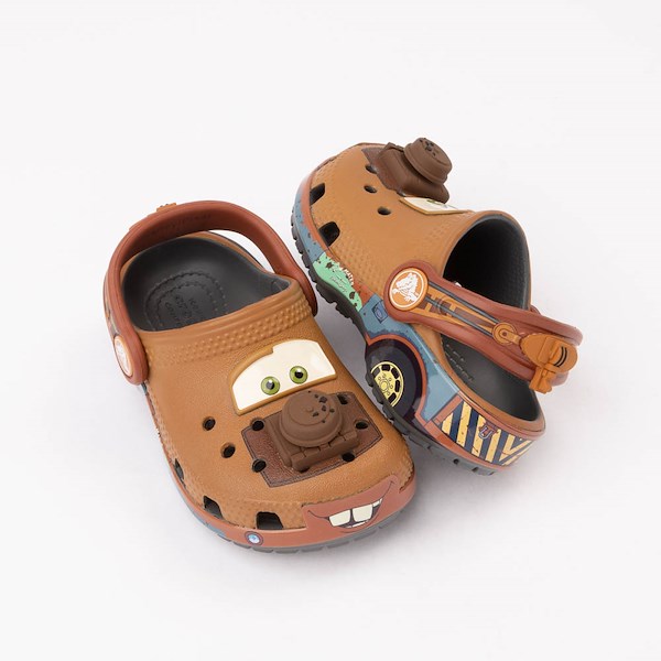 alternate view Disney and Pixar Cars Crocs Classic Mater Clog - Baby / Toddler - Brown / MulticolorHERO