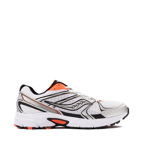 Womens Saucony Ride Millennium Athletic Shoe - White / Silver Orange