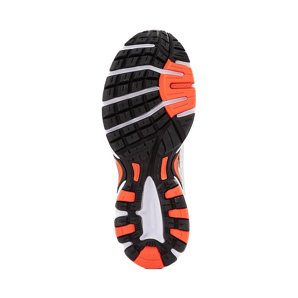 Womens Saucony Ride Millennium Athletic Shoe - White / Silver Orange
