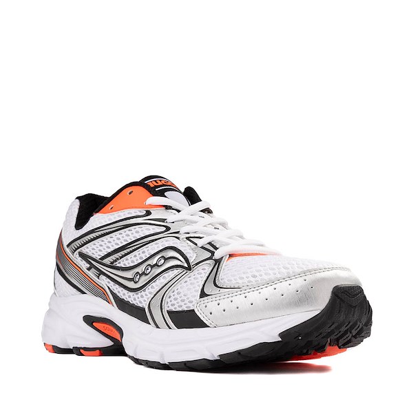 Womens Saucony Ride Millennium Athletic Shoe - White / Silver Orange