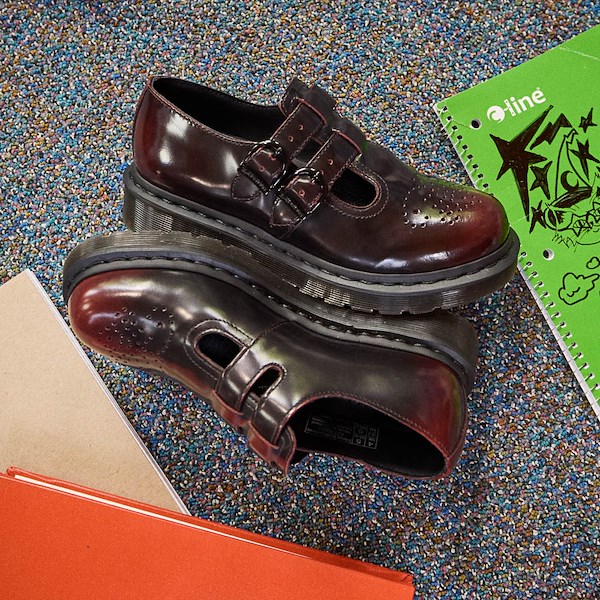 alternate view Womens Dr. Martens 8065 Mary Jane Casual Shoe - Cherry RedHERO