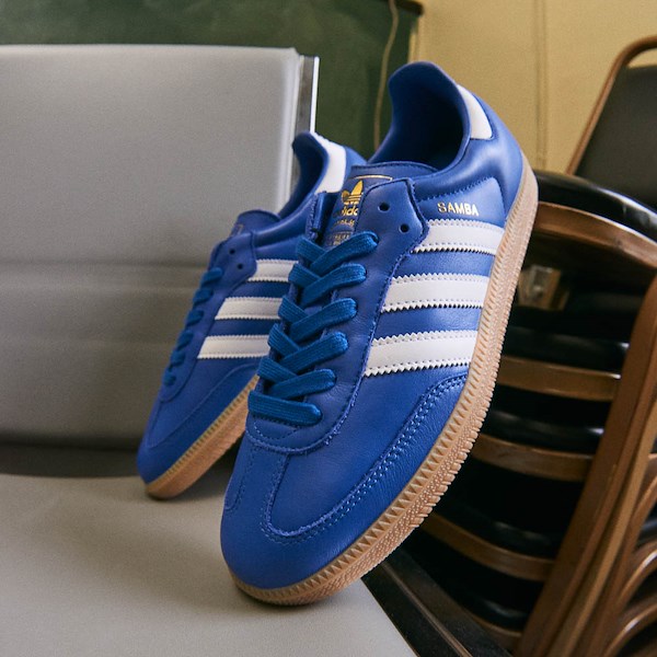 adidas Samba OG Athletic Shoe - Blue / White Gum
