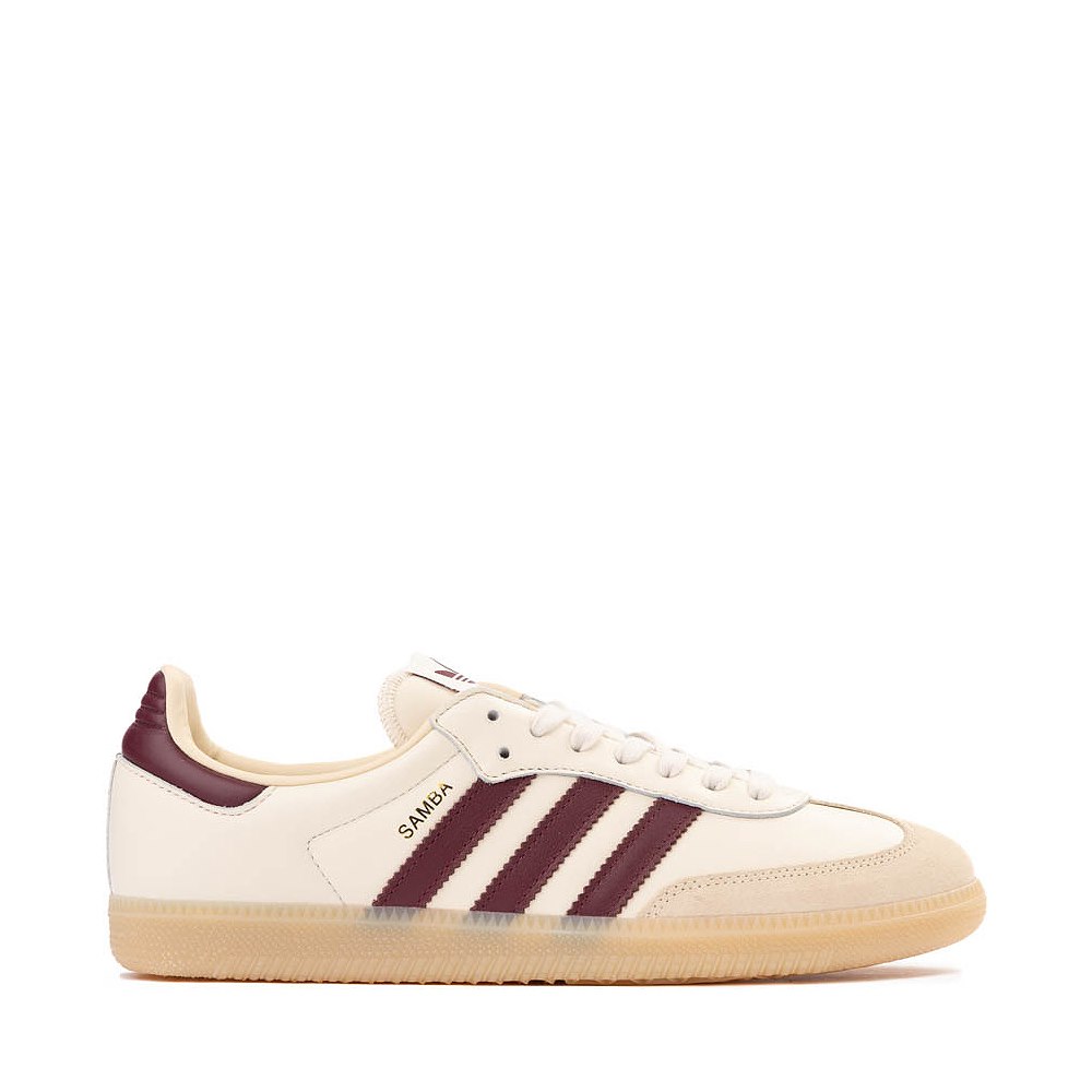 Mens adidas Samba OG Athletic Shoe - Wonder White / Shadow Red / Gum