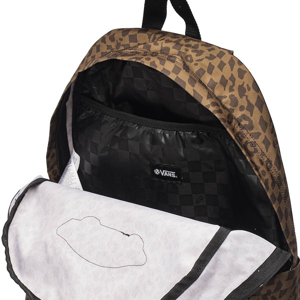 alternate view Vans Old Skool Backpack - Black / LeopardALT3