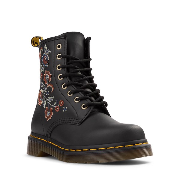 alternate view Womens Dr. Martens 1460 Vonda Tavern Roses Boot - BlackALT5
