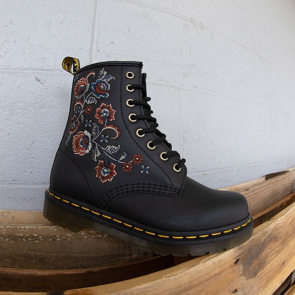 alternate view Womens Dr. Martens 1460 Vonda Tavern Roses Boot - BlackHERO