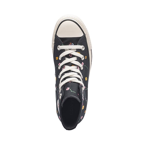 Converse Chuck Taylor All Star Embroidered Floral High-Top Sneaker - Black / Frozen Acai Branch Out