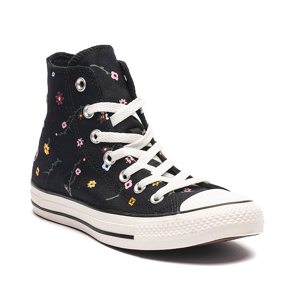 Converse Chuck Taylor All Star Embroidered Floral High-Top Sneaker - Black / Frozen Acai Branch Out