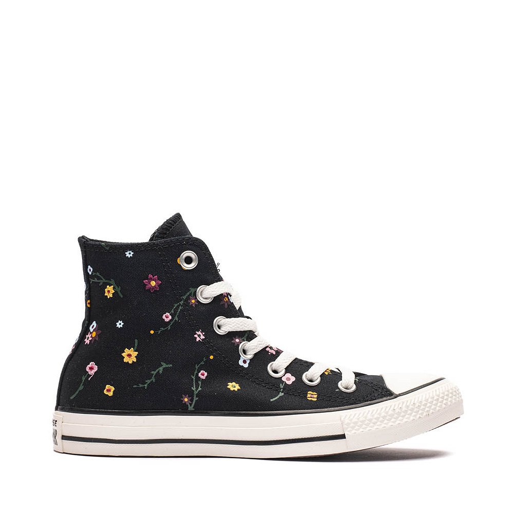 Converse Chuck Taylor All Star Embroidered Floral High-Top Sneaker - Black / Frozen Acai / Branch Out