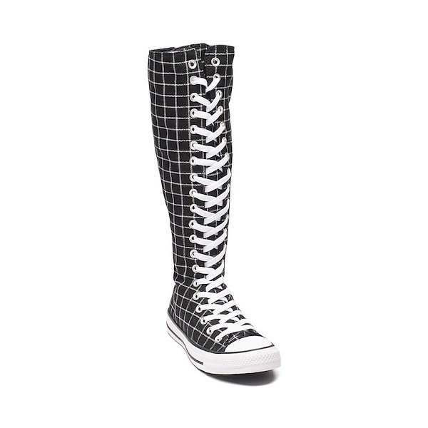 alternate view Converse Chuck Taylor All Star XX-Hi Plaid Sneaker - Black / WhiteALT5