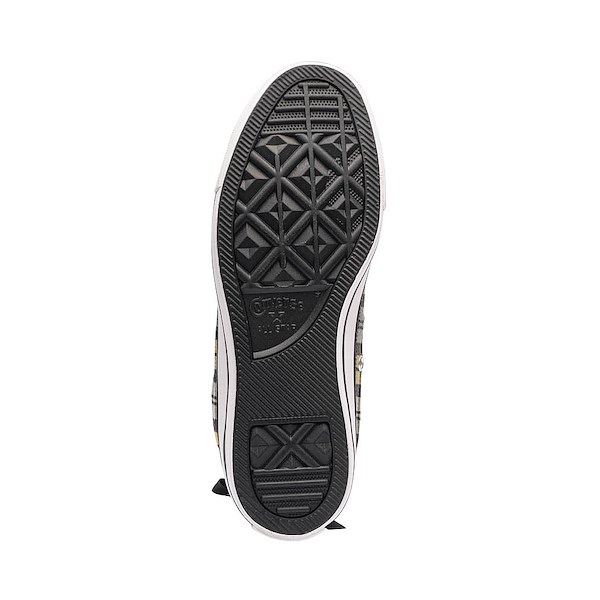 Womens Converse Chuck Taylor All Star Plaid High-Top Sneaker - Black / Yellow