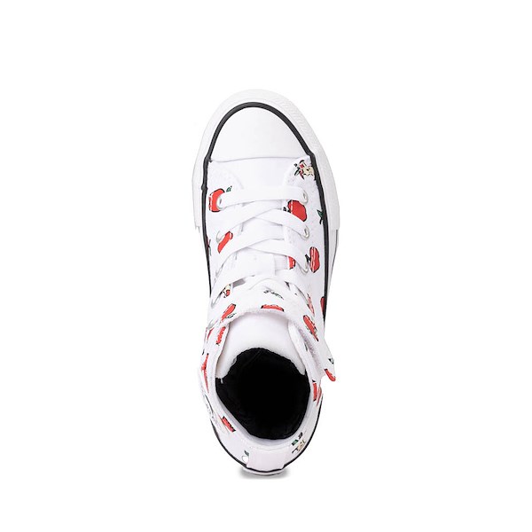 alternate view Converse Chuck Taylor All Star Apples Easy-On High-Top Sneaker - Little Kid - WhiteALT2