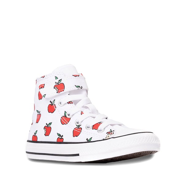 alternate view Converse Chuck Taylor All Star Apples Easy-On High-Top Sneaker - Little Kid - WhiteALT5