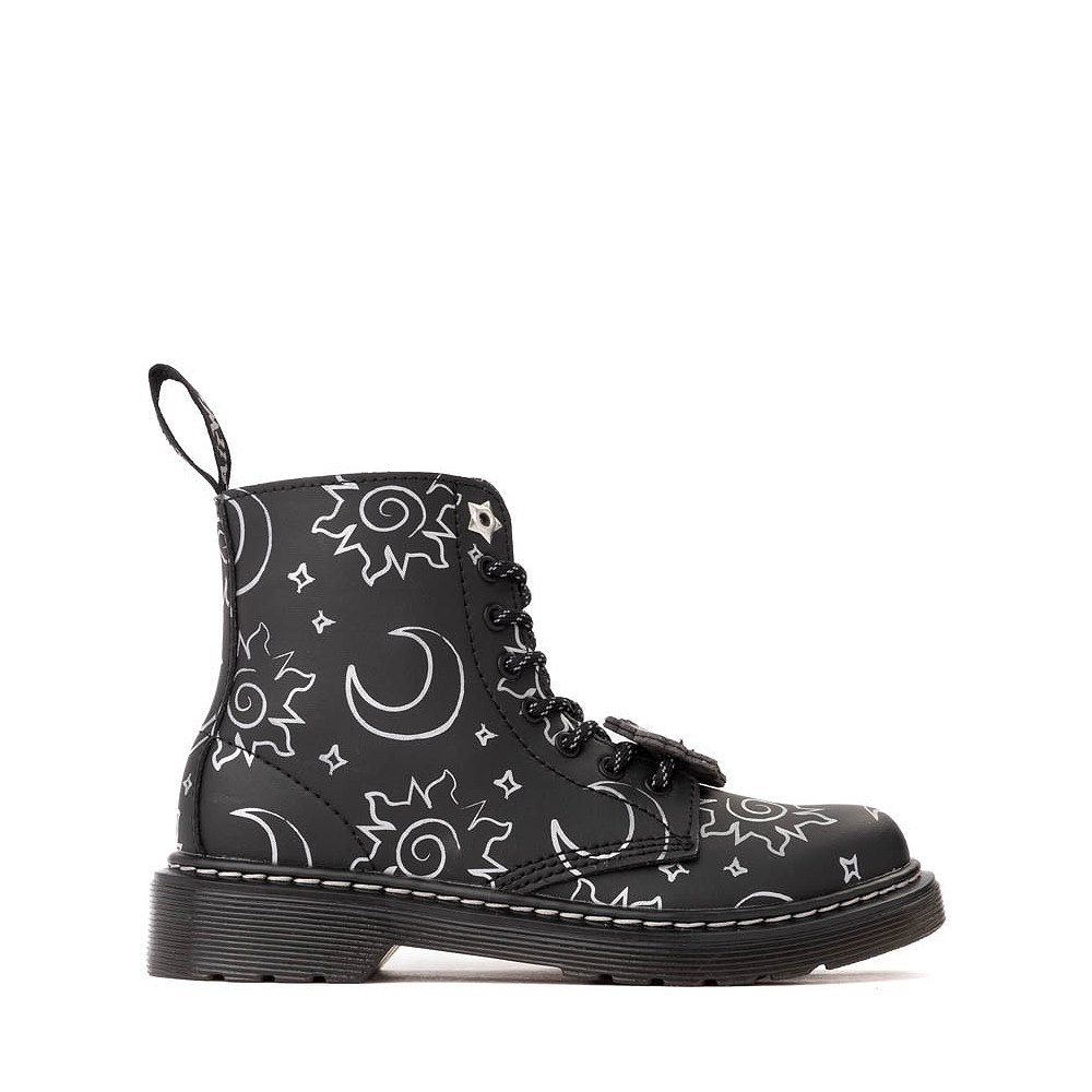 Dr. Martens 1460 Pascal Solar Flare 8-Eye Boot - Little Kid / Big Kid - Black / Silver