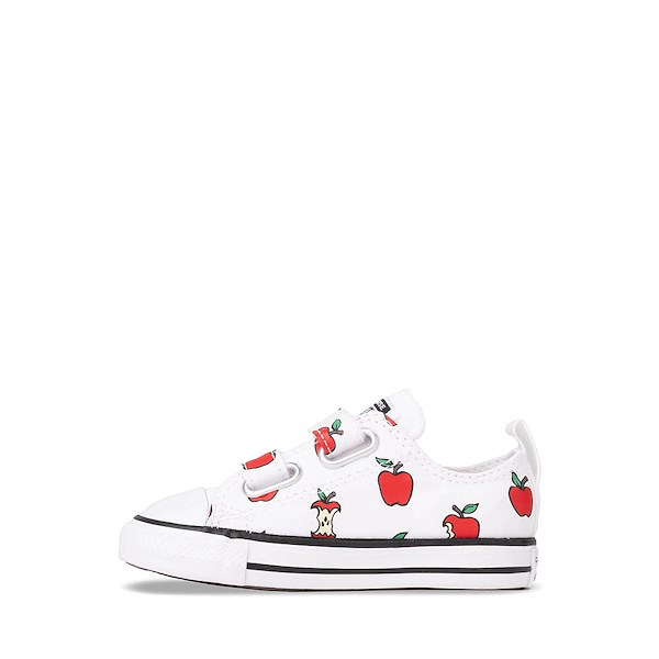 alternate view Converse Chuck Taylor All Star Apples Easy-On Low-Top Sneaker - Baby / Toddler - WhiteALT1