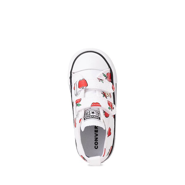 alternate view Converse Chuck Taylor All Star Apples Easy-On Low-Top Sneaker - Baby / Toddler - WhiteALT2
