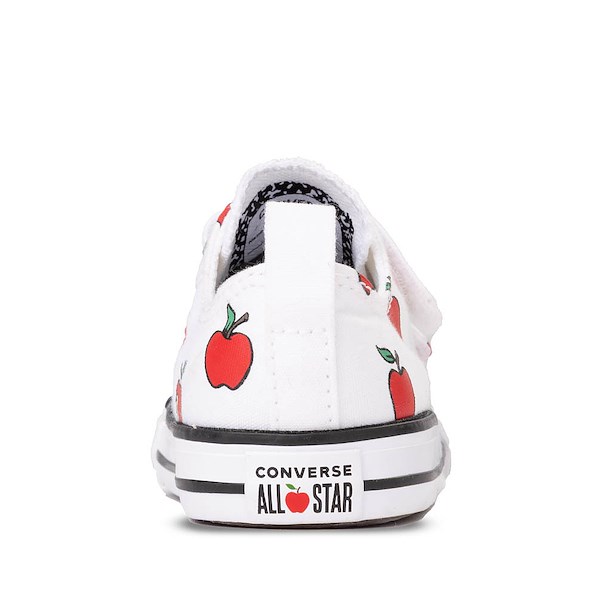 alternate view Converse Chuck Taylor All Star Apples Easy-On Low-Top Sneaker - Baby / Toddler - WhiteALT4