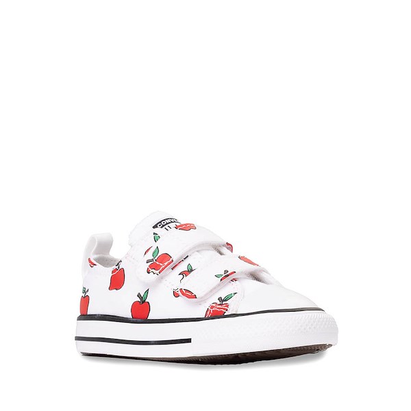 alternate view Converse Chuck Taylor All Star Apples Easy-On Low-Top Sneaker - Baby / Toddler - WhiteALT5