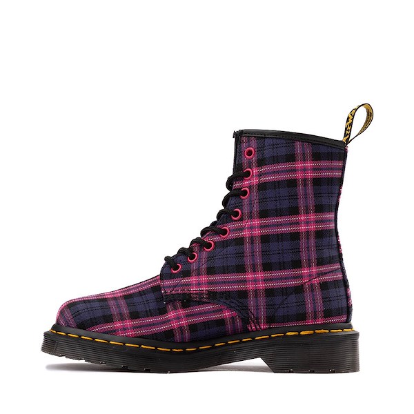 alternate view Womens Dr. Martens 1460 8-Eye Boot - Pink TartanALT1