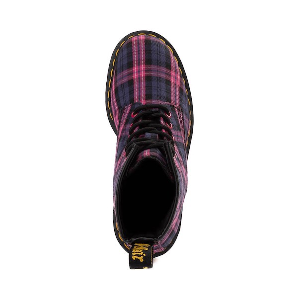 alternate view Womens Dr. Martens 1460 8-Eye Boot - Pink TartanALT2