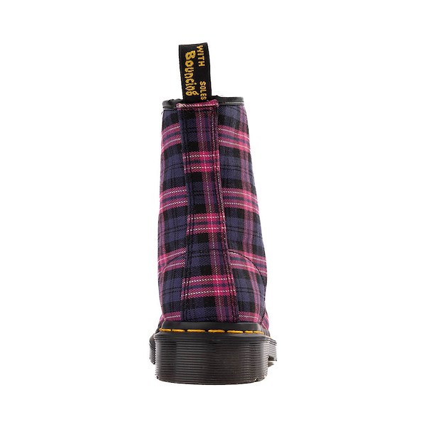 alternate view Womens Dr. Martens 1460 8-Eye Boot - Pink TartanALT4