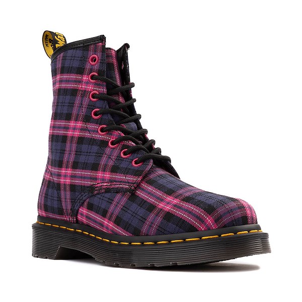 alternate view Womens Dr. Martens 1460 8-Eye Boot - Pink TartanALT5