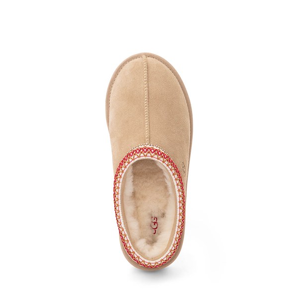 alternate view Womens UGG® Tasman II Slipper - Sand / Dark CherryALT2