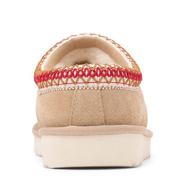 alternate view Womens UGG® Tasman II Slipper - Sand / Dark CherryALT4