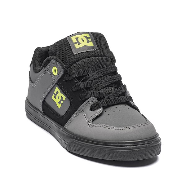 alternate view DC Pure Skate Shoe - Little Kid / Big Kid - Grey / BlackALT5