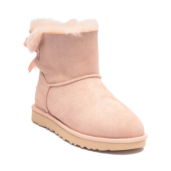 alternate view Womens UGG® Mini Bailey Bow II Boot - Beige BlushALT5