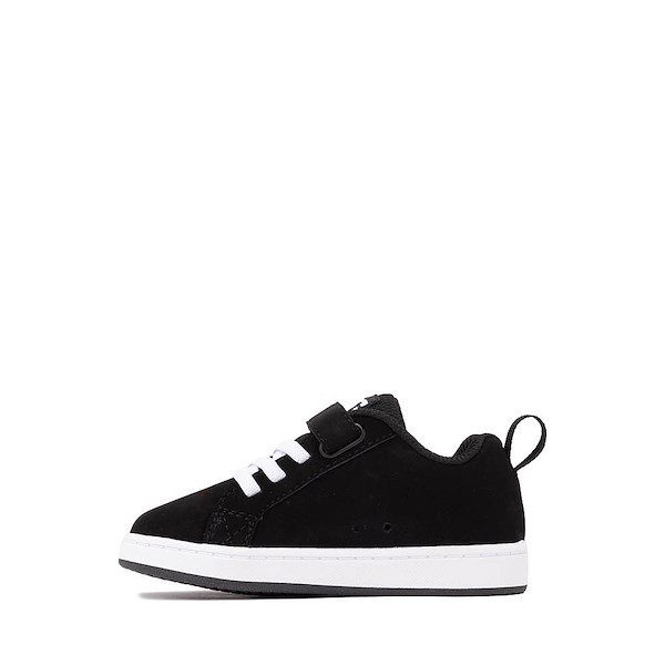 alternate view DC Court Graffik Skate Shoe - Toddler - Black / WhiteALT1