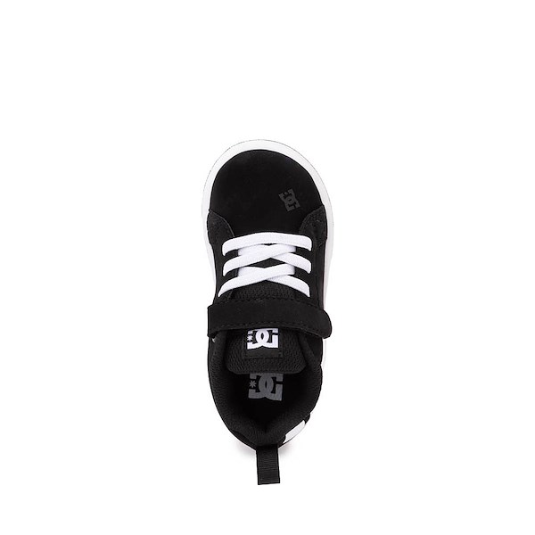 alternate view DC Court Graffik Skate Shoe - Toddler - Black / WhiteALT2