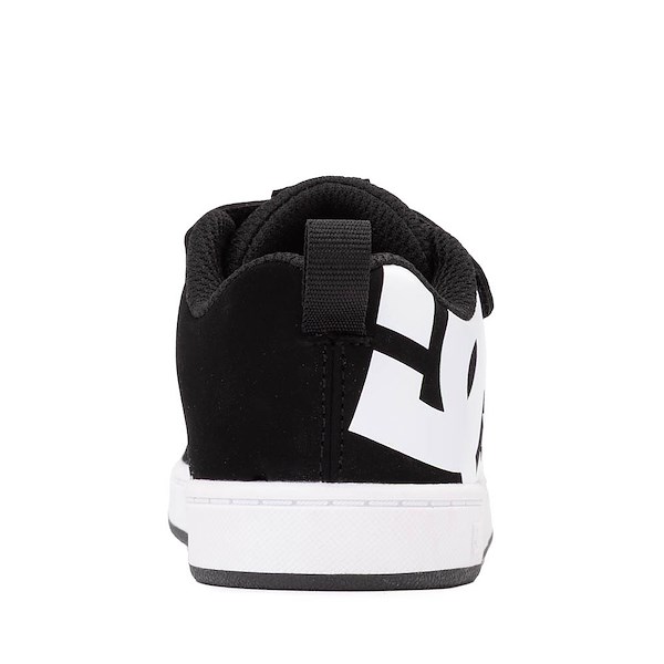 alternate view DC Court Graffik Skate Shoe - Toddler - Black / WhiteALT4