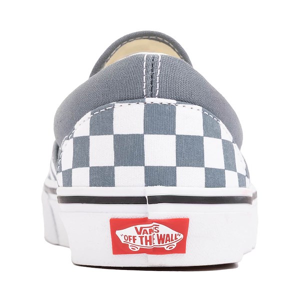 alternate view Vans Classic Slip-On Checkerboard Skate Shoe - Stormy WeatherALT4