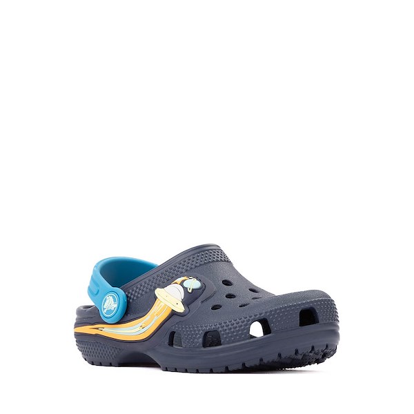 alternate view Crocs Classic UFO Lights Clog - Toddler - Navy / MulticolorALT5
