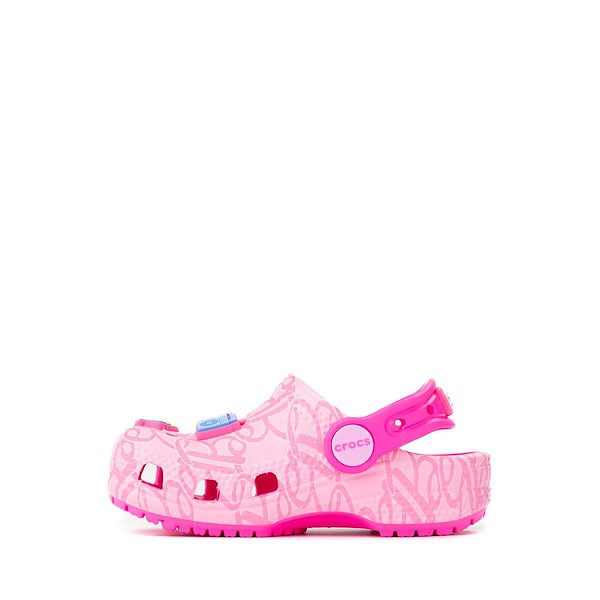 alternate view Mattel Barbie&trade; x Crocs Classic Clog - Baby / Toddler - PinkALT1