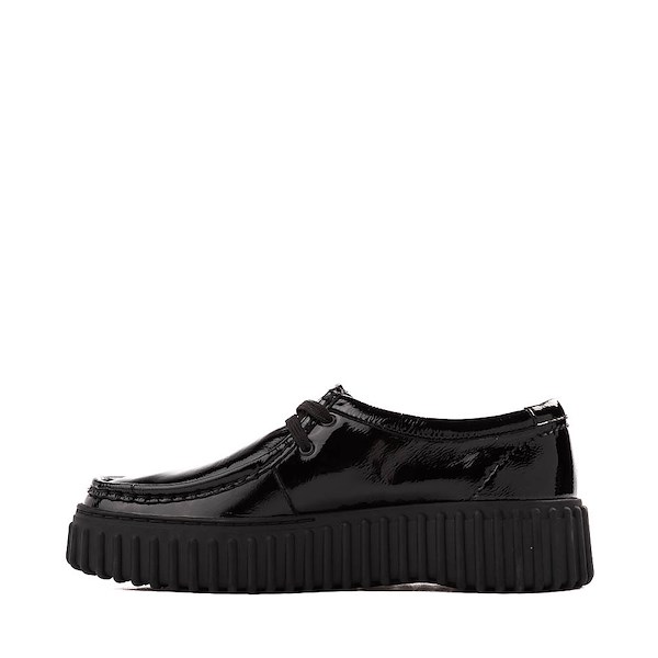 alternate view Womens Clarks Torhill Low Patent Casual Shoe - BlackALT1