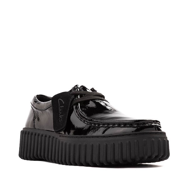 Womens Clarks Torhill Low Patent Casual Shoe - Black