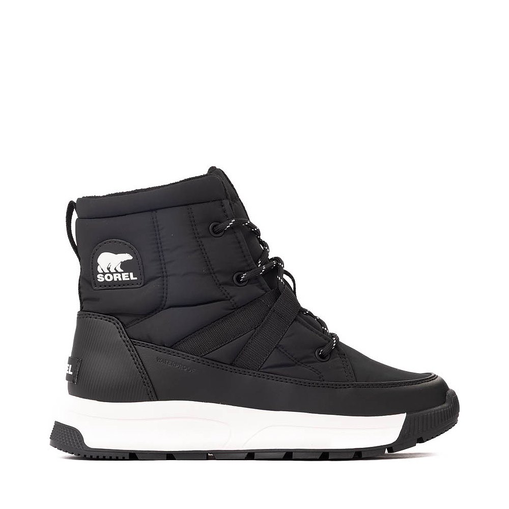 Womens Sorel Whitney&trade; III Mid Boot - Black / Sea Salt
