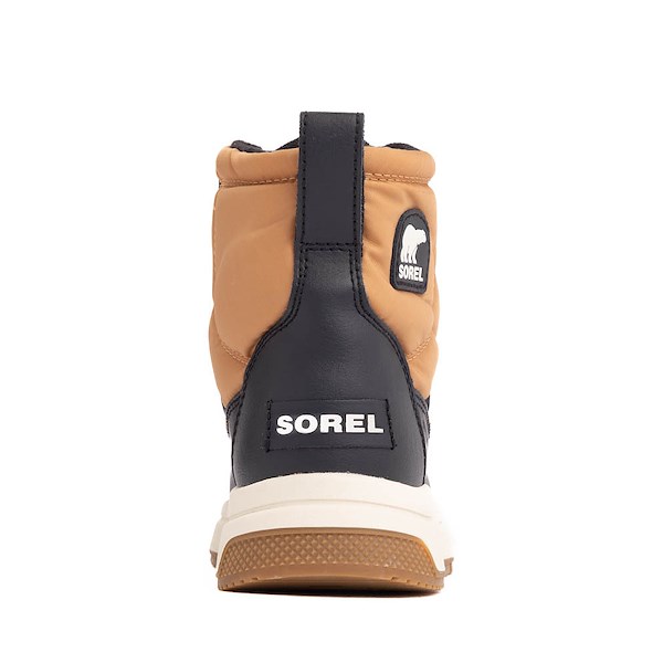 alternate view Sorel Whitney&trade; III Mid Waterproof Boot - Little Kid / Big Kid - Tawny Buff / BlackALT4