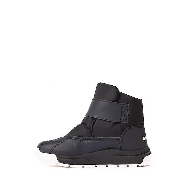 alternate view Sorel Whitney&trade; III Strap Mid Waterproof Boot - Toddler / Little Kid - Black / Sea SaltALT1