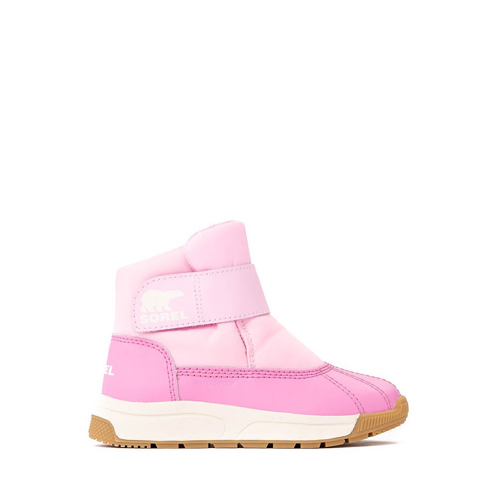 Sorel Whitney&trade; III Strap Mid Waterproof Boot - Toddler / Little Kid - Pink Flare / Orchid