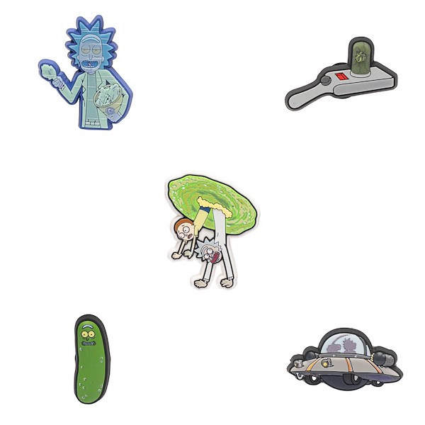 Rick and Morty Crocs Jibbitz™ Shoe Charms 5 Pack - Multicolor