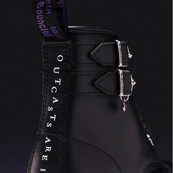 alternate view Dr. Martens x Wednesday 1460 8-Eye Boot - BlackALT4B